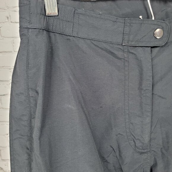 Obermeyer Black Adjustable Waist Zip Pocket Snow Ski Pants Size 10 (31x30) - Picture 9 of 16